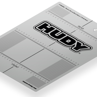 Hudy HUD108360  TC Plastic Touring Car Set-Up Board Decal For 1/10th Scale