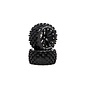 Duratrax DTXC5562  FAZE ST 2.8 Tires Mounted F/R C2 0 Offset Black (2)