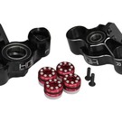 HOT RACING HRAAON21MA01  Aluminum Axle Carriers w/ Bearings, Black, for Arrma Kraton Outcast
