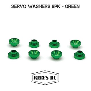 Reefs SEHREEFS48  Servo Washers 8pk- Green