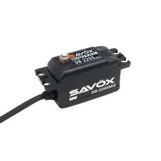 Savox SAVSB2265MG-BE  Black Edition Low Profile High Voltage Brushless Digital Servo 0.08sec / 166.6oz @ 7.4V