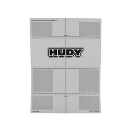 Hudy HUD108760  1/8 Off-Road & GT Plastic Set-Up Board Decal For 1/10th Scale