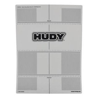 Hudy HUD108760  1/8 Off-Road & GT Plastic Set-Up Board Decal For 1/10th Scale