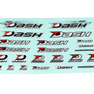 Dash DA-777002  Dash Decal ( 230 X 180 mm) Black / White / Silver