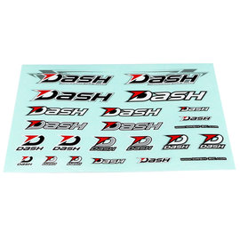 Dash DA-777002  Dash Decal ( 230 X 180 mm) Black / White / Silver