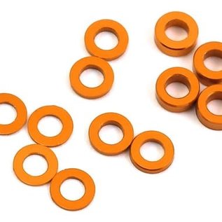 Protek RC PTK-8375  Aluminum Ball Stud Washer Set (Orange) (12) (0.5mm, 1.0mm & 2.0mm)