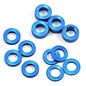 Protek RC PTK-8371  Aluminum Ball Stud Washer Set (Blue) (12) (0.5mm, 1.0mm & 2.0mm)