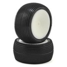 Schumacher U6839  Cactus 2.2" Rear 1/10 Buggy Pre-Mounted Carpet Tire (2) (Yellow)