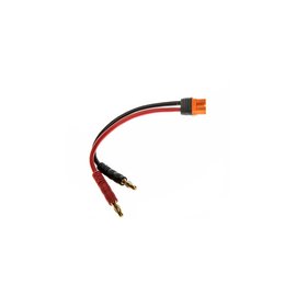 Spektrum SPMXCA315  IC3 Battery Charge Lead, 6"; 13 AWG / 4mm Bullets