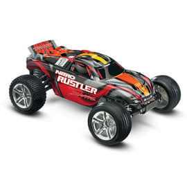 Traxxas TRA44096-3 Red Nitro Rustler w/ TSM RTR