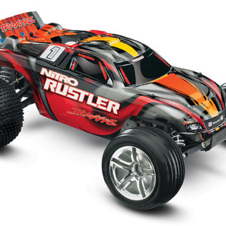 Traxxas TRA44096-3 Red Nitro Rustler w/ TSM RTR