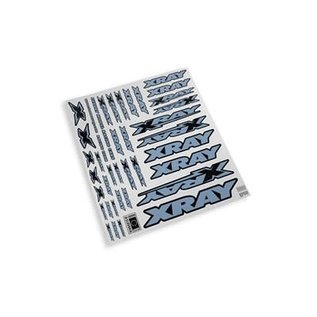 Xray XRA397312  Xray Sticker Decals for Body - Metallic Silver