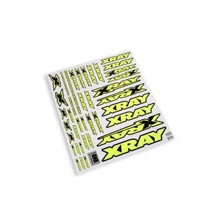 Xray XRA397315  Xray Sticker Decals for Body - Neon Yellow