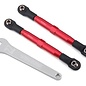 Traxxas TRA3643R  Red Alum 49mm Front Camber Links (2) 1/10 4wd