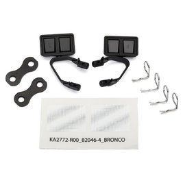 Traxxas TRA8073  Black Side Mirrors for Ford Bronco (L/R)