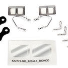 Traxxas TRA8073X  Chrome Side Mirrors for Ford Bronco (L/R)