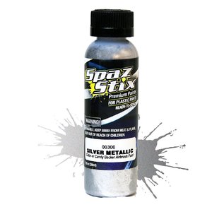 Spaz Stix SZX00300  Metallic Silver/"Candy" Backer Airbrush Paint (2oz)