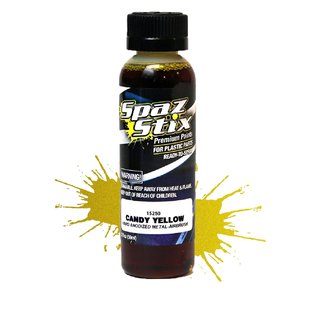 Spaz Stix SZX15250  Candy Yellow Airbrush Paint (2oz)