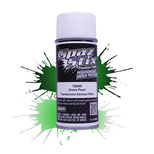 Spaz Stix SZX16049  Green Pearl Aerosol Paint (3.5oz)