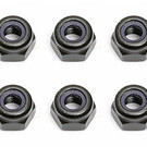 Team Associated ASC25215  Black M3 Locknuts (10)