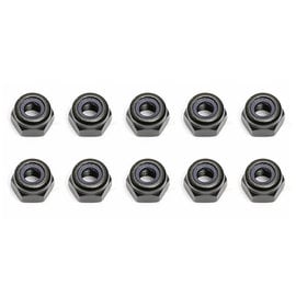 Team Associated ASC25215  Black M3 Locknuts (10)