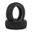 Schumacher U6840  Cactus 2.2" Front 1/10 4wd Buggy Carpet Tire (2) (Silver)