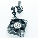 APS Racing APS91168K  Silver & Black Aluminum TURBO28 Cooling Fan 30mm