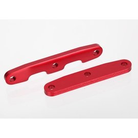 Traxxas TRA6823R  Red Alu Bulkhead Tie Bars (Front & Rear): 1/10 4x4