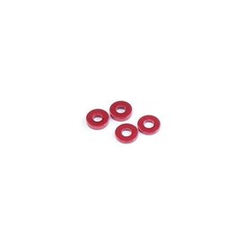 RocheRC USA ROC-310028  Red Aluminum Caster Spacer Set