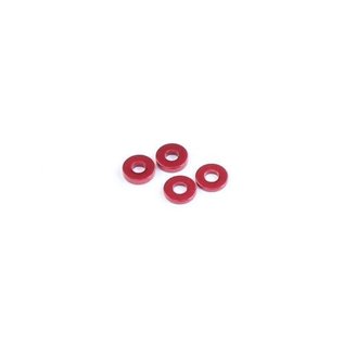 RocheRC USA ROC-310028  Red Aluminum Caster Spacer Set
