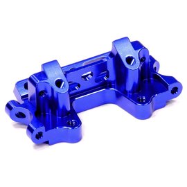 Integy T8054BLUE  Blue Anodized Front Bulkhead for Rustler & Slash