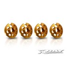 Xray XRA308031-O  Orange Aluminum Shock Spring Retaining Collar (4) 308031O