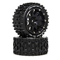 Duratrax DTXC5532  Lockup ST Belted 2.8 2WD Mounted Rear Tires, 0 Offset, Black (2)
