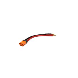 Spektrum SPMXCA504  IC5 Device Charge Lead with 6" Wire, 10 AWG, 4mm Bullet 504