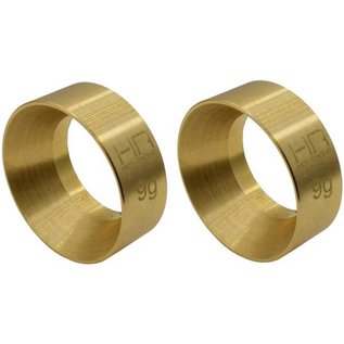 HOT RACING HRASXTF2612H  Hot Racing Axial SCX24 Brass KMC Machete Wheel Weights (9g)