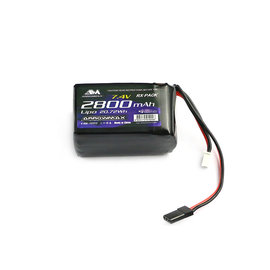 Arrowmax AM-700913 AM Lipo 2800mAh 2S TX/RX 7.4V Hump Pack