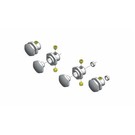 MIP MIP10115  MIP 17mm Hex Traxxas Slash 4x4 Adapter Kit