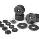 J Concepts JCO3395B  Black Cheetah 83mm Speed-Run Wheel w/ 12 and 17mm hex adaptor (4)