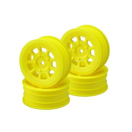 J Concepts JCO3397Y  Yellow 9 Shot 2.2″ Front Wheel (4) B6.1, B6.2 | YZ2 | XB2 | RB7 | KC, KD