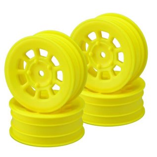 J Concepts JCO3397Y  Yellow 9 Shot 2.2″ Front Wheel (4) B6.1, B6.2 | YZ2 | XB2 | RB7 | KC, KD