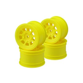 J Concepts JCO3398Y  Yellow 9 Shot 2.2″ Rear Wheel (4) B6.1, B6.2, B74 | YZ2, YZ4 | XB2, XB4 | RB7, ZX7 | SRX-2, SDX-4 | KC, KD, L1 | D418, 2.2