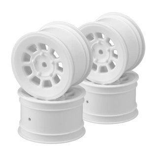 J Concepts JCO3398W  White 9 Shot 2.2″ Rear Wheel (4)  B6.1, B6.2, B74 | YZ2, YZ4 | XB2, XB4 | RB7, ZX7 | SRX-2, SDX-4 | KC, KD, L1 | D418, 2.2