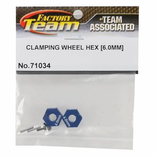Team Associated ASC71034  B7 & B6 Clamping Wheel Hexes 6.0mm (2)
