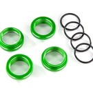 Traxxas TRA8968G  Green Aluminum GT-Maxx Spring Retainers (4) for Maxx
