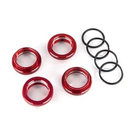 Traxxas TRA8968R  Red ALuminum GT-Maxx Spring Retainers (4)
