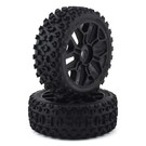 Arrma AR550057  2HO Tire Set Glued, Black (2)  ARA550057