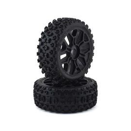 Arrma AR550057  2HO Tire Set Glued, Black (2)  ARA550057