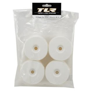 TLR / Team Losi TLR44001 1/8 Buggy Dish Wheel, White (4) Losi 8IGHT-X Elite & 8IGHT-XE