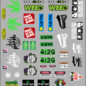 Michaels RC Hobbies Products RCS420-S4  RC Scaled 420 decals stickers sheet #4