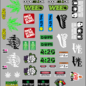 MRC Hobbies Products RCS420-S4  RC Scaled 420 decals stickers sheet #4